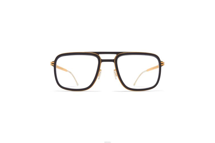 MYKITA Fichte Mylon-Brille Rahmen: mh7 pechschwarz/glänzend gold J6D22484