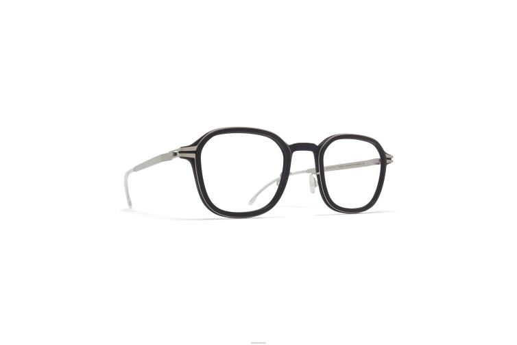 MYKITA Tanne Mylon-Brille Rahmen: MH49 Pechschwarz/Mattsilber J6D22458