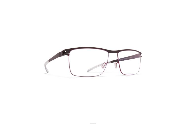 MYKITA Dalton Nr. 1-Brille Rahmen: Ebenholzbraun/Cranberry J6D22306