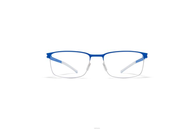 MYKITA Gerhard Nr. 1-Brille Rahmen: glänzendes Silber/Yale-Blau J6D22318