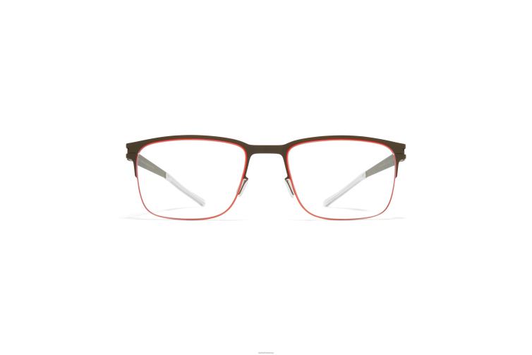 MYKITA Harrison Nr. 1-Brille Rahmen: Tarngrün/Mandarine J6D22326