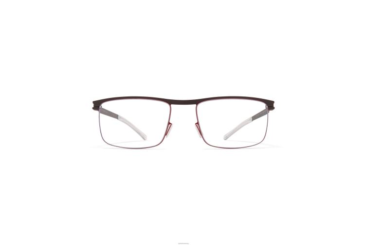 MYKITA Stuart Nr. 1-Brille Rahmen: Ebenholzbraun/Cranberry J6D22348