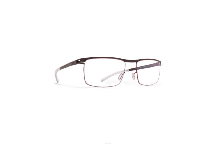 MYKITA Stuart Nr. 1-Brille Rahmen: Ebenholzbraun/Cranberry J6D22348