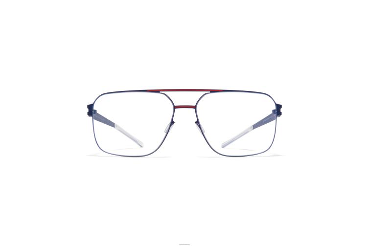 MYKITA anziehen Nr. 1-Brille Rahmen: Marineblau/Rostrot J6D22239
