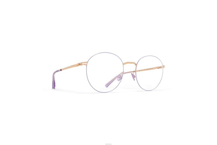 MYKITA Tomomi Lessrim-Brillen Rahmen: Champagnergold/Irisflieder J6D22694
