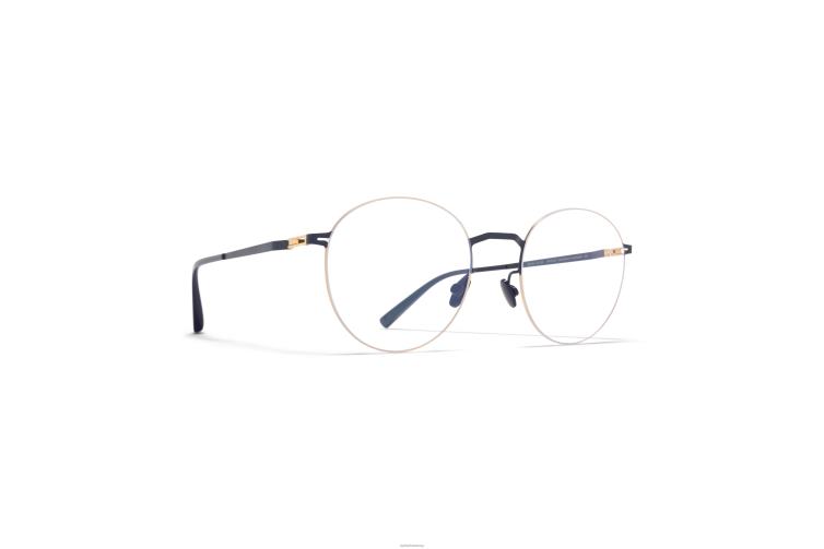 MYKITA Tomomi Lessrim-Brillen Rahmen: Gold/Indigo J6D22690