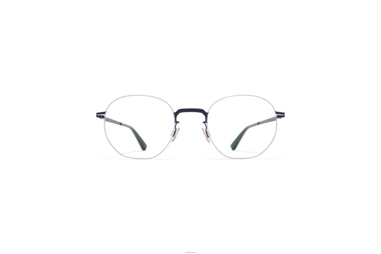 MYKITA Wataru Lessrim-Brillen Rahmen: Silber/Indigo J6D22695