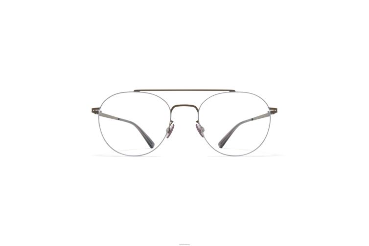 MYKITA Yoshi Lessrim-Brillen Rahmen: glänzendes Graphit/Tarngrün J6D22696