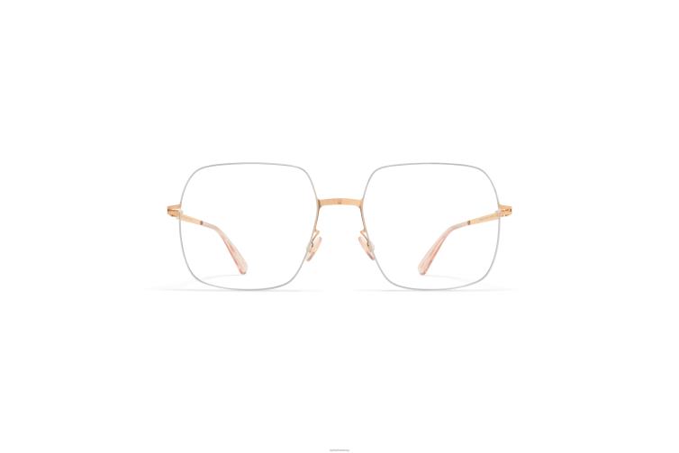 MYKITA himiko Lessrim-Brillen Rahmen: Silber/Champagnergold J6D22454