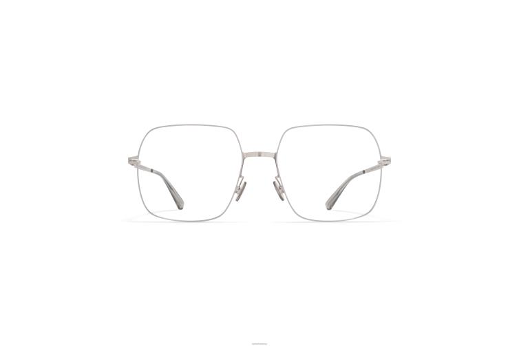 MYKITA himiko Lessrim-Brillen Rahmen: glänzendes Silber J6D22456