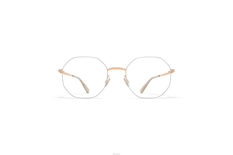 MYKITA kaori Lessrim-Brillen Rahmen: Silber/Champagnergold J6D22569