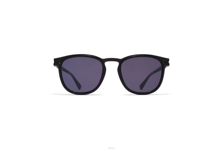 MYKITA Kantara Acetat-Sonnenbrille Rahmen: A6 Schwarz/Schwarz | Gläser: Cool Grey Solid J6D22158