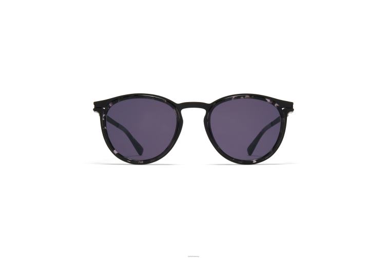 MYKITA siwa Acetat-Sonnenbrille Rahmen: A50 Schwarz/Schwarz Havanna | Gläser: Cool Grey Solid J6D22235