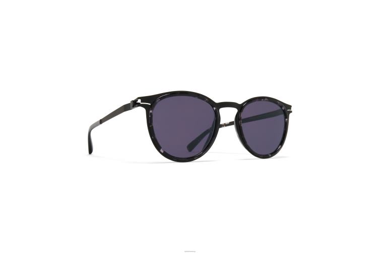 MYKITA siwa Acetat-Sonnenbrille Rahmen: A50 Schwarz/Schwarz Havanna | Gläser: Cool Grey Solid J6D22235