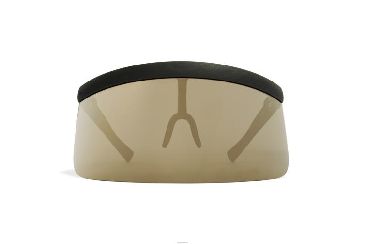 MYKITA Daisuke Bernhard Wilhelm Sonnenbrille Rahmen: MD1 Pitch Black | Gläser: Gold Flash Shield J6D2284