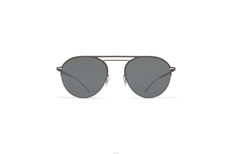 MYKITA duane Jahrzehnte Sonnenbrille Rahmen: Graphit glänzend/Maulgrau|Gläser: Spiegelschwarz J6D2224
