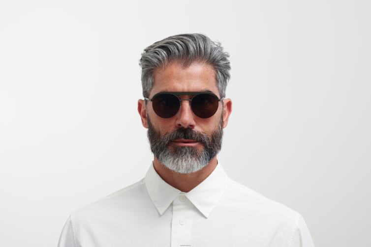 MYKITA ml01 Leica-Sonnenbrille Rahmen: MH51 Safarigrün/Graphit|Linse: Leica Braun Polarisiert J6D2260