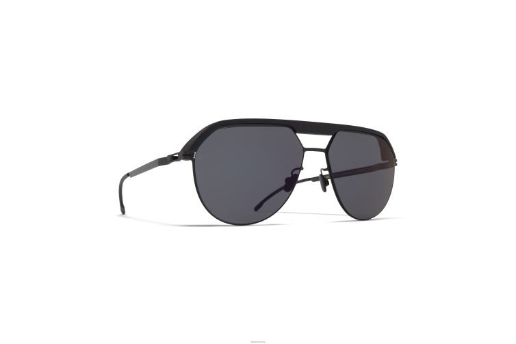 MYKITA ml02 Leica-Sonnenbrille Rahmen: mh6 pitch black/schwarz | Linse: Leica schwarz polarisiert J6D2263