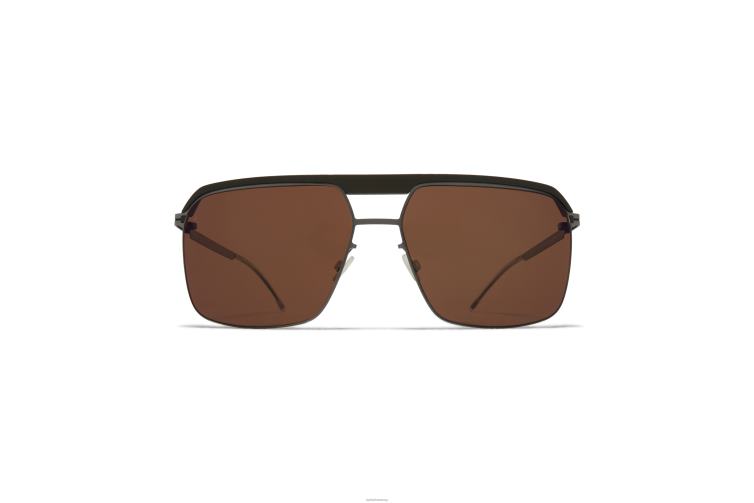 MYKITA ml03 Leica-Sonnenbrille Rahmen: MH51 Safarigrün/Graphit|Linse: Leica Braun Polarisiert J6D2269