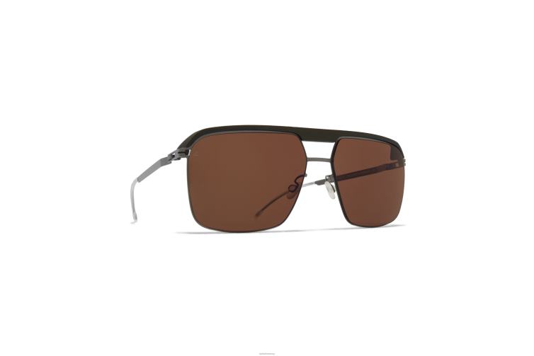MYKITA ml03 Leica-Sonnenbrille Rahmen: MH51 Safarigrün/Graphit|Linse: Leica Braun Polarisiert J6D2269