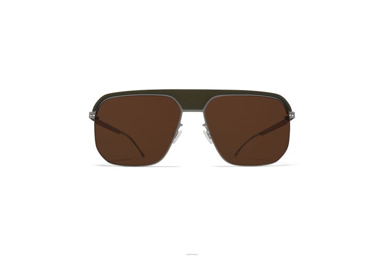MYKITA ml06 Leica-Sonnenbrille Rahmen: MH51 Safarigrün/Graphit|Linse: Leica Braun polarisiert J6D2277