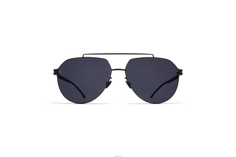 MYKITA ml13 Leica-Sonnenbrille Rahmen: Schwarz/Weiß | Linse: Leica Black Solid J6D2282