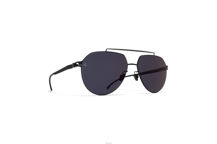MYKITA ml13 Leica-Sonnenbrille Rahmen: Schwarz/Weiß | Linse: Leica Black Solid J6D2282