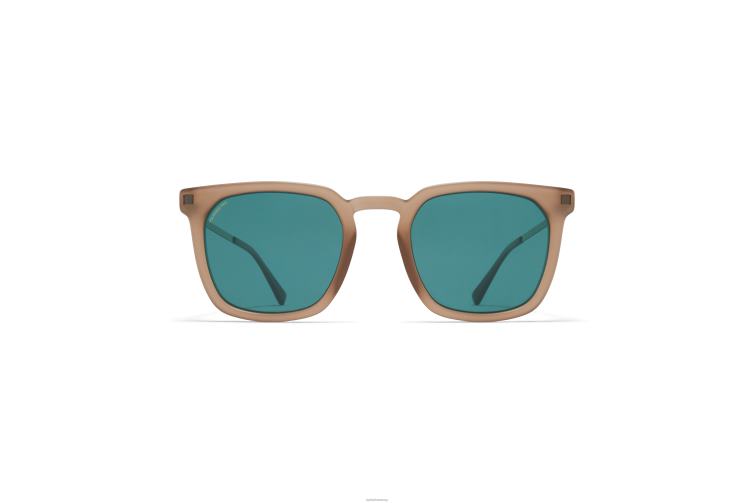 MYKITA Borga Lite-Sonnenbrille Rahmen: C106 Matte Taupe/Shiny Graphite | Gläser: Polarized Pro Ocean Blue J6D22112