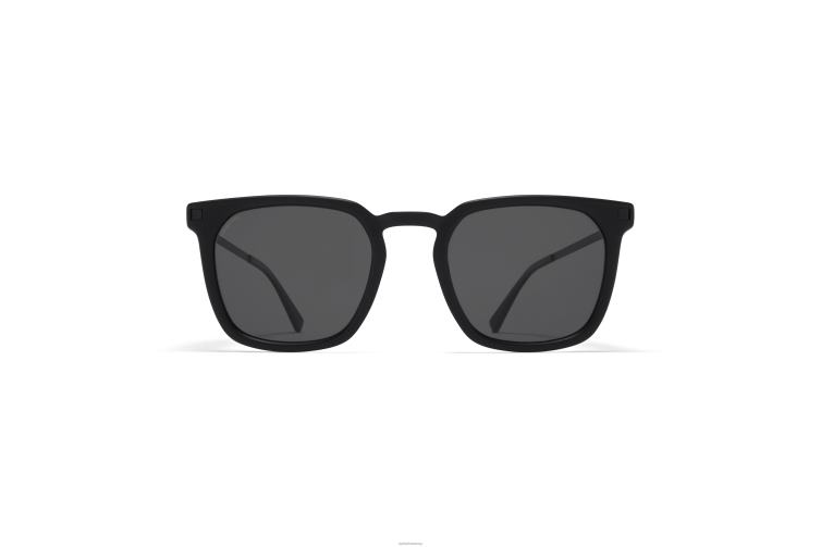 MYKITA Borga Lite-Sonnenbrille Rahmen: C98 Mattschwarz/Schwarz|Linse: polarisiertes Pro Hi-Con Grau J6D22113