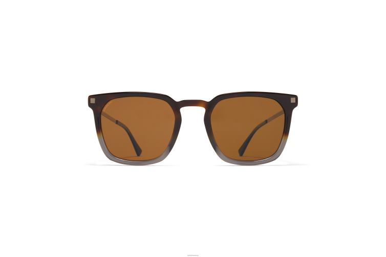 MYKITA Borga Lite-Sonnenbrille Rahmen: C9 Santiago Gradient/Shiny Gra|Gläser: Polarized Pro Amber Brown J6D22114