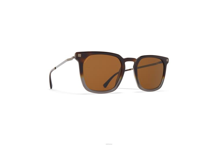 MYKITA Borga Lite-Sonnenbrille Rahmen: C9 Santiago Gradient/Shiny Gra|Gläser: Polarized Pro Amber Brown J6D22114