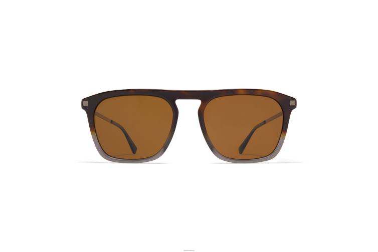 MYKITA Kallio Lite-Sonnenbrille Rahmen: C9 Santiago Gradient/Shiny Gra|Gläser: Polarized Pro Amber Brown J6D22122