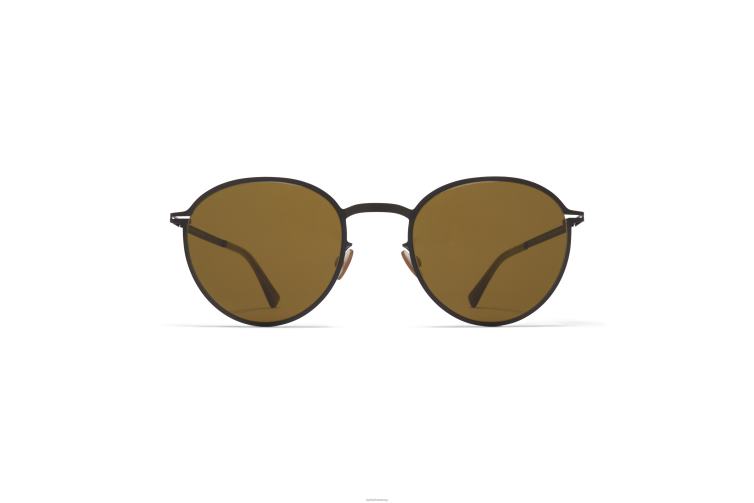 MYKITA Kasimir Lite-Sonnenbrille Rahmen: Schwarz|Gläser: Raw Brown Solid J6D22181