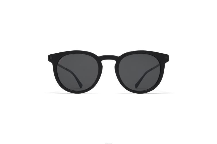MYKITA Lahti Lite-Sonnenbrille Rahmen: C98 Mattschwarz/Schwarz|Linse: polarisiertes Pro Hi-Con Grau J6D22203