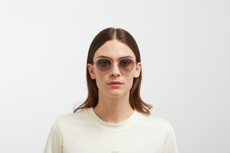 MYKITA Tuwa Lite-Sonnenbrille Rahmen: A42 Champagnergold/Braungrau | Gläser: Original-Grauverlauf J6D22223