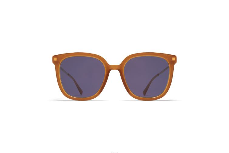 MYKITA Viska Lite-Sonnenbrille Rahmen: C99 Braun/Dunkelbraun/Glanzglas|Gläser: Cool Grey Solid J6D22127
