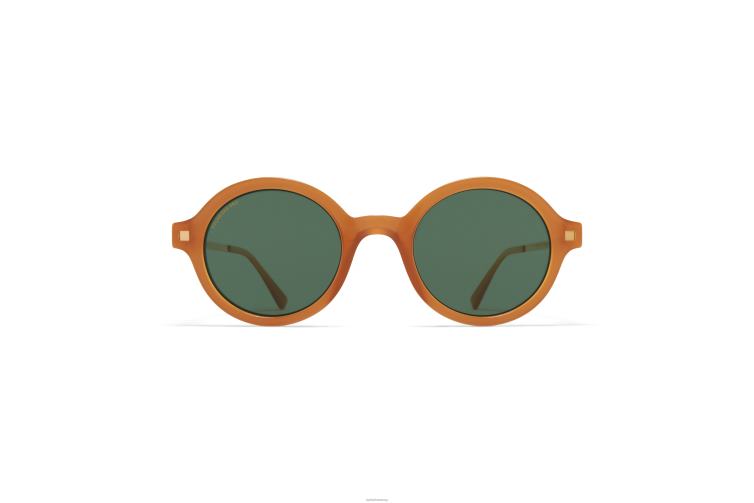 MYKITA esbo Lite-Sonnenbrille Rahmen: c99 braun dunkelbraun/glänzend go|Linse: polarisiert pro grün 15 J6D22177