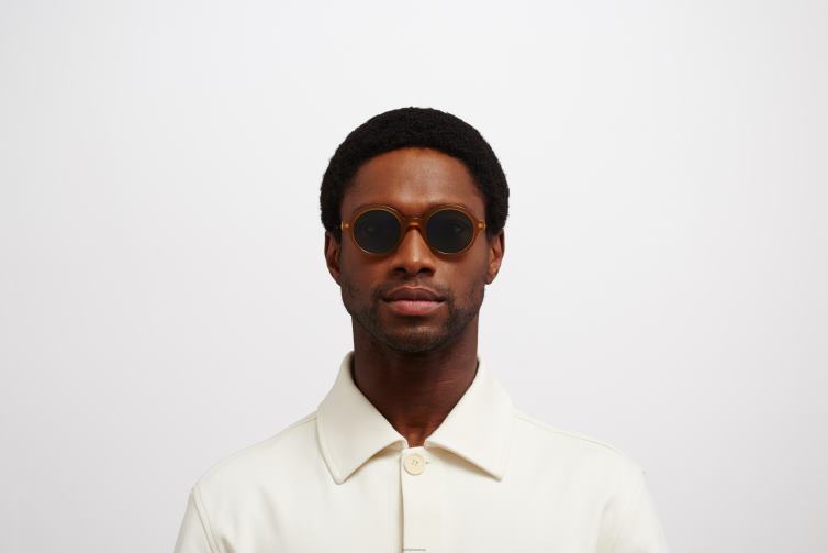 MYKITA esbo Lite-Sonnenbrille Rahmen: c99 braun dunkelbraun/glänzend go|Linse: polarisiert pro grün 15 J6D22177