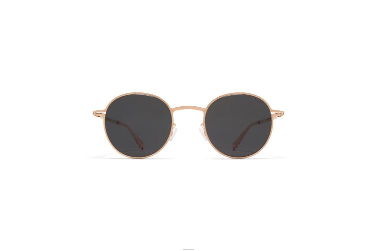 MYKITA nis Lite-Sonnenbrille Rahmen: Champagnergold|Gläser: Dunkelgrau massiv J6D22207