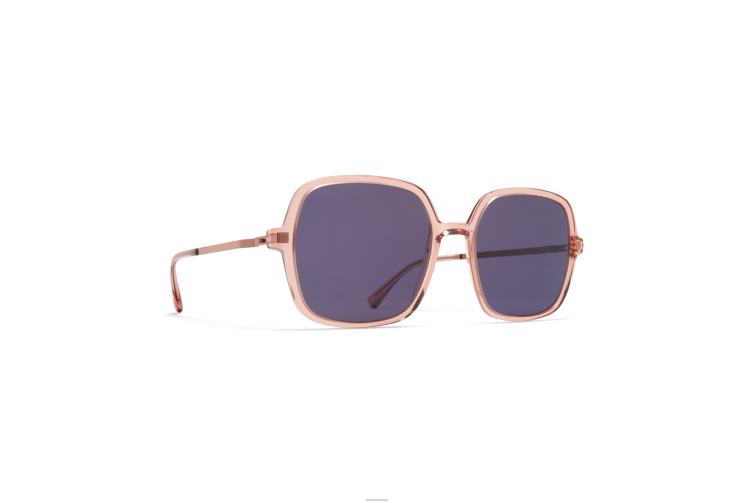 MYKITA saima Lite-Sonnenbrille Rahmen: C104 Melrose/Lila Bronze | Gläser: Cool Grey Solid J6D22125