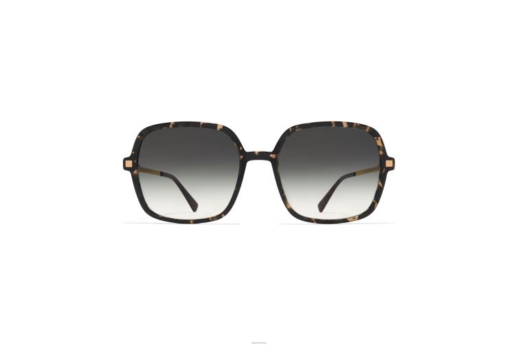 MYKITA saima Lite-Sonnenbrille Rahmen: C22 Champagnergold/Antigua | Gläser: Raw Black Gradient J6D22124