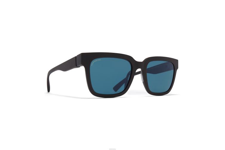 MYKITA Dämmerung Mylon-Sonnenbrille Rahmen: MD22 Ebenholzbraun | Gläser: polarisiertes Pro Ocean Blue J6D22140