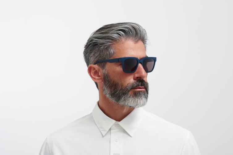 MYKITA Dämmerung Mylon-Sonnenbrille Rahmen: MD34 Indigo | Gläser: braun massiv J6D22139