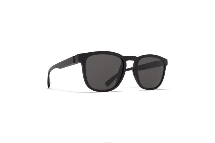 MYKITA Liebes Mylon-Sonnenbrille Rahmen: MD1 Pechschwarz | Gläser: dunkelgrau einfarbig J6D22146