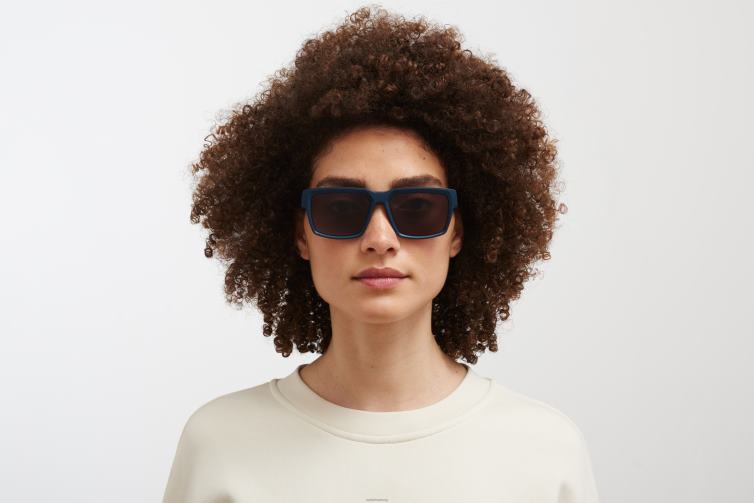 MYKITA Moschus Mylon-Sonnenbrille Rahmen: MD34 Indigo | Gläser: braun massiv J6D22150