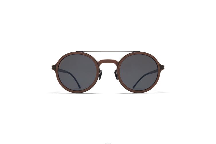 MYKITA Schierling Mylon-Sonnenbrille Rahmen: MH63 Kaschmirgrau/Schwarz | Gläser: polarisiertes Pro Hi-Con Grau J6D2251