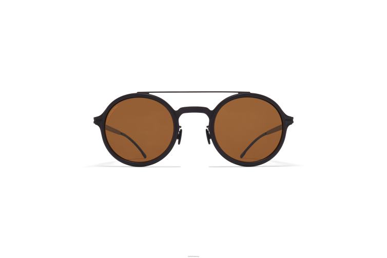 MYKITA Schierling Mylon-Sonnenbrille Rahmen: MH6 Pitch Black/Schwarz | Gläser: Polarized Pro Amber Brown J6D2250