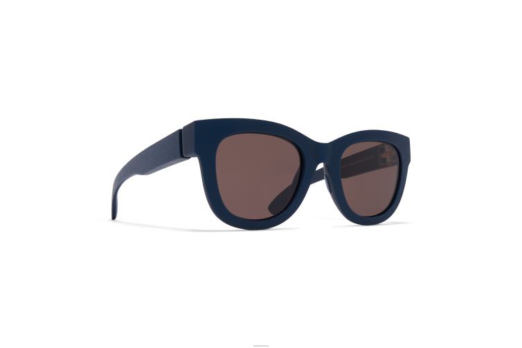 MYKITA Tau Mylon-Sonnenbrille Rahmen: MD34 Indigo | Gläser: braun massiv J6D22137