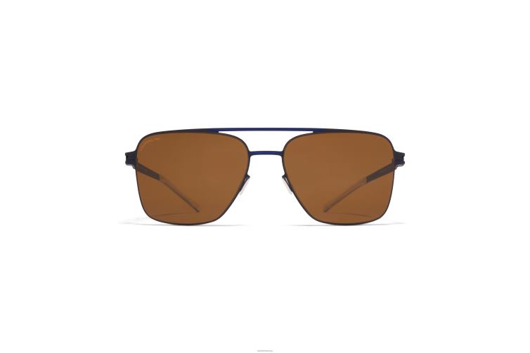 MYKITA Bernie Nr. 1 Sonnenbrille Rahmen: Indigo/Yale-Blau | Gläser: Polpro Amber Brown J6D225
