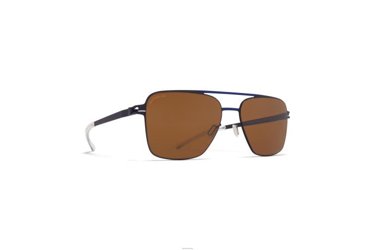 MYKITA Bernie Nr. 1 Sonnenbrille Rahmen: Indigo/Yale-Blau | Gläser: Polpro Amber Brown J6D225